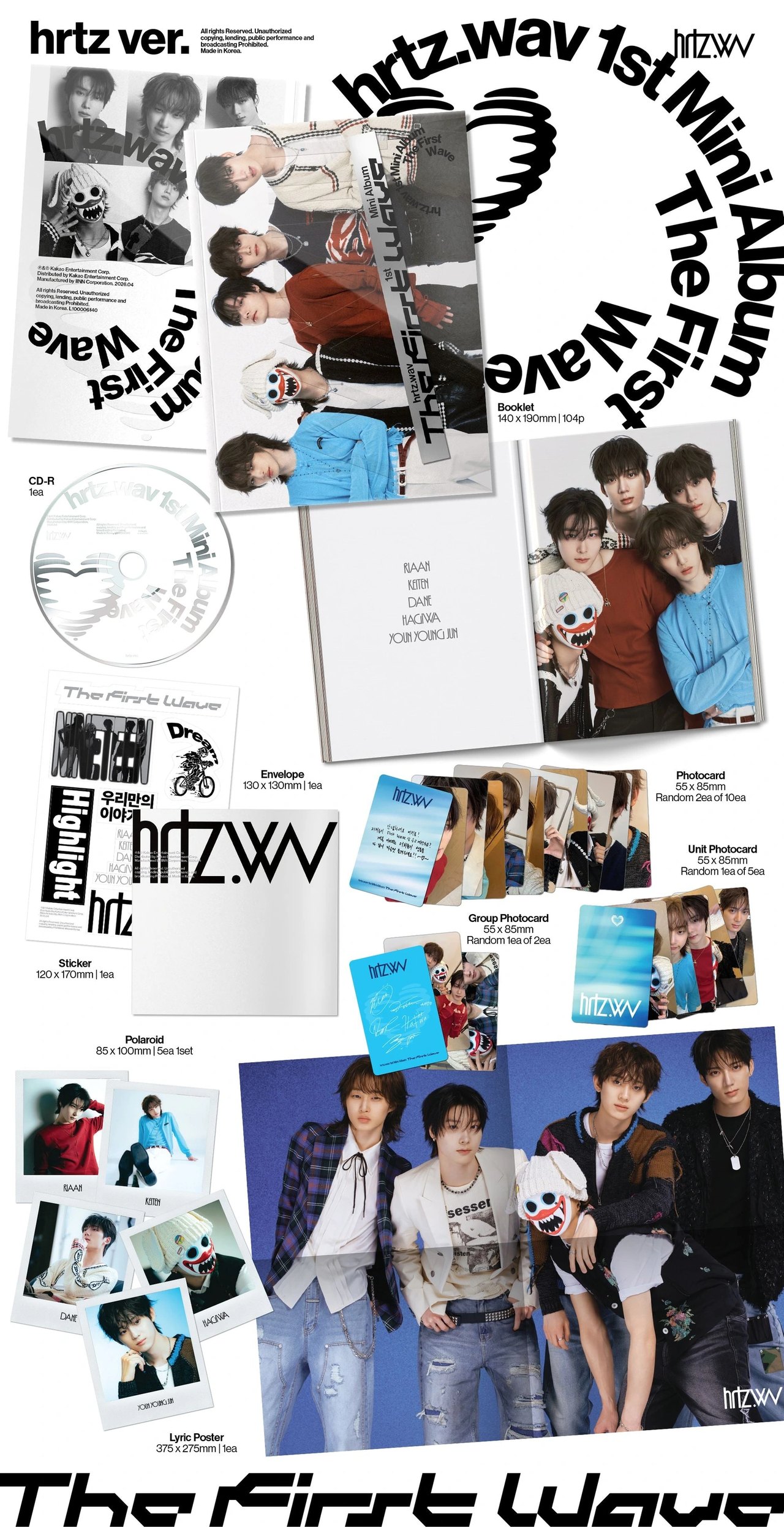 hrtz.wav - 1st Mini Album [The First Wave] hrtz Ver. | KPOP HOUSE
