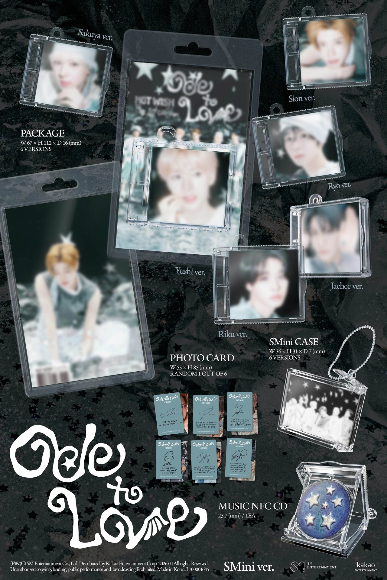 NCT WISH - 1st Album [Ode to Love] SMini Ver. (Smart Album) — 2