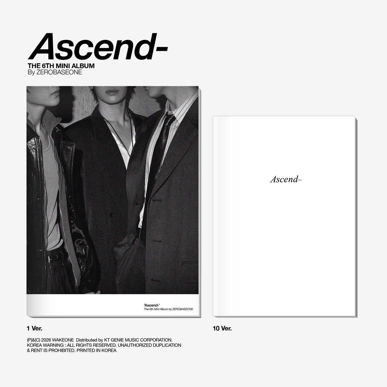ZEROBASEONE - 6th Mini Album [Ascend-] Photobook Ver.
