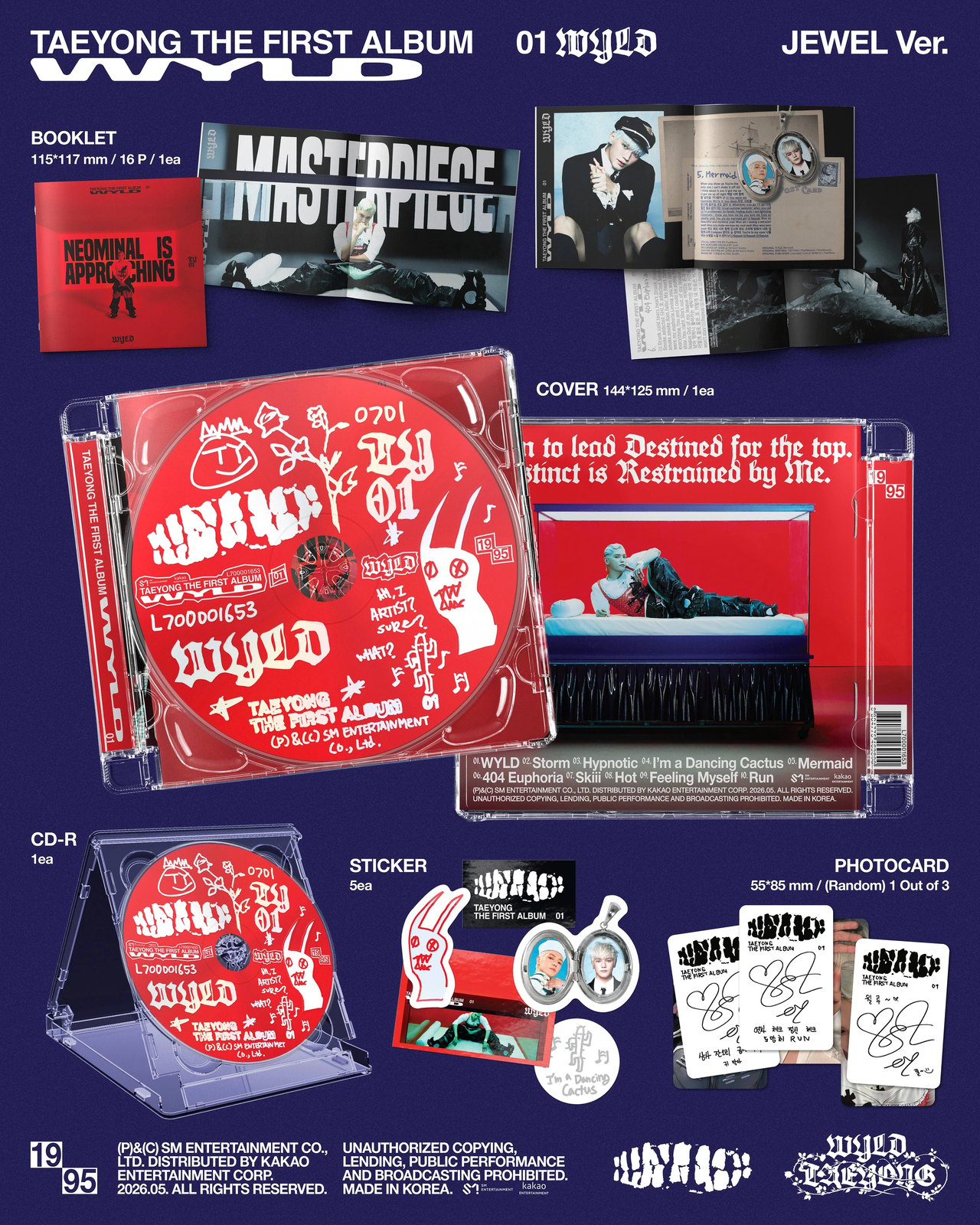 TAEYONG - 1st Album [WYLD] Jewel Case Ver. — 2