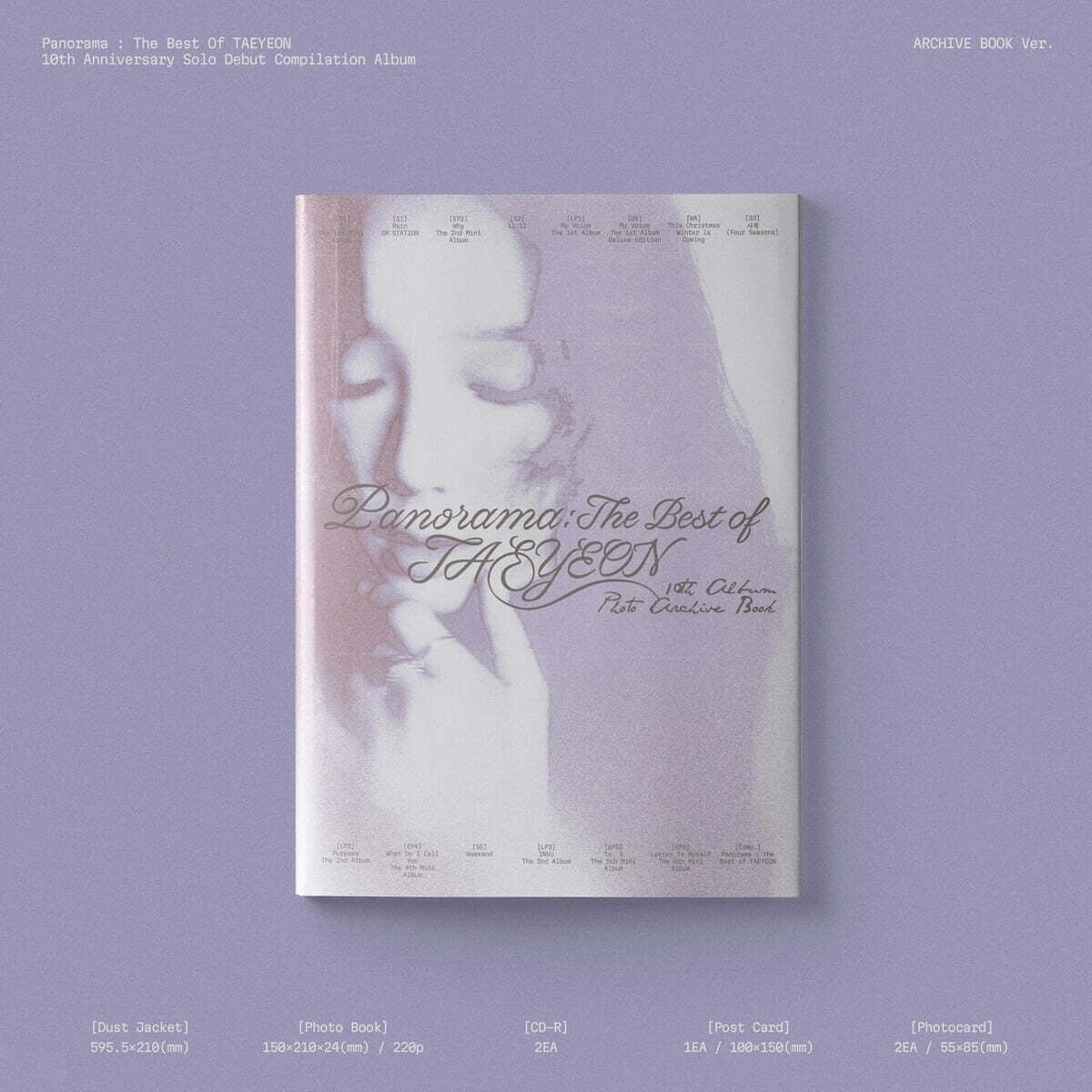 TAEYEON - [Panorama : The Best of TAEYEON] ARCHIVE BOOK Ver.