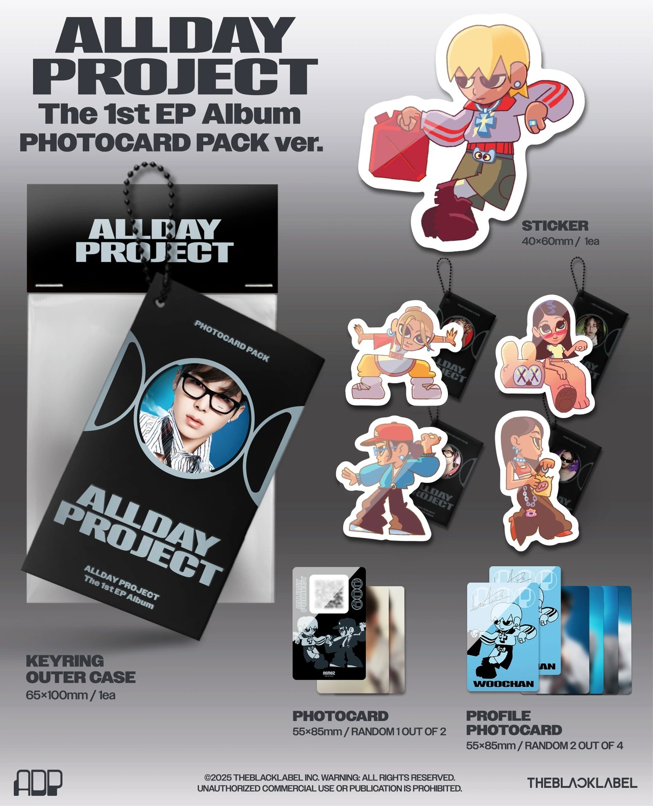 ALLDAY PROJECT - 1st EP Album [ALLDAY PROJECT] PHOTOCARD PACK Ver. — 2