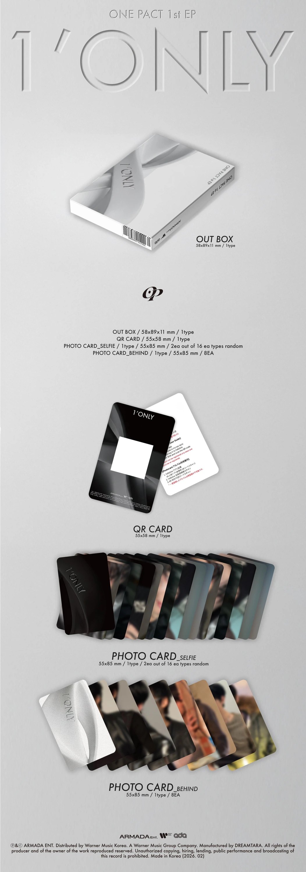 ONE PACT - 1st EP [1'ONLY] Platform Ver. — 2