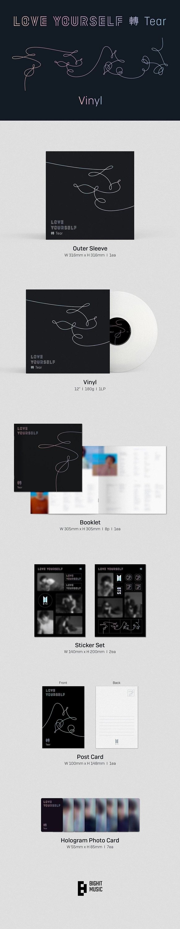 BTS - LOVE YOURSELF 轉 ‘Tear’ (LP) — 2