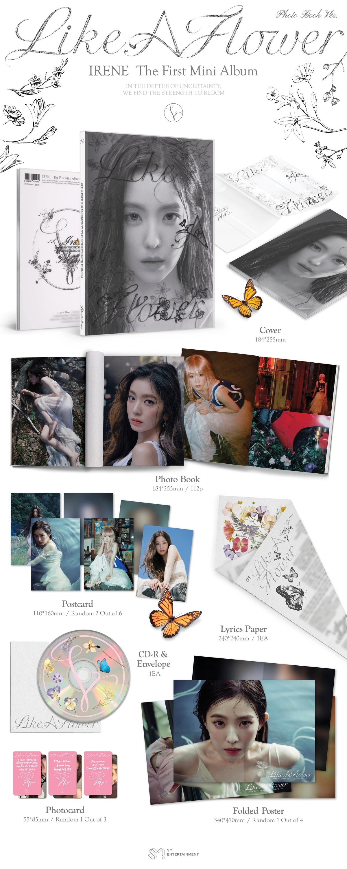 IRENE - 1st Mini Album [Like A Flower] Photo Book Ver. — 2