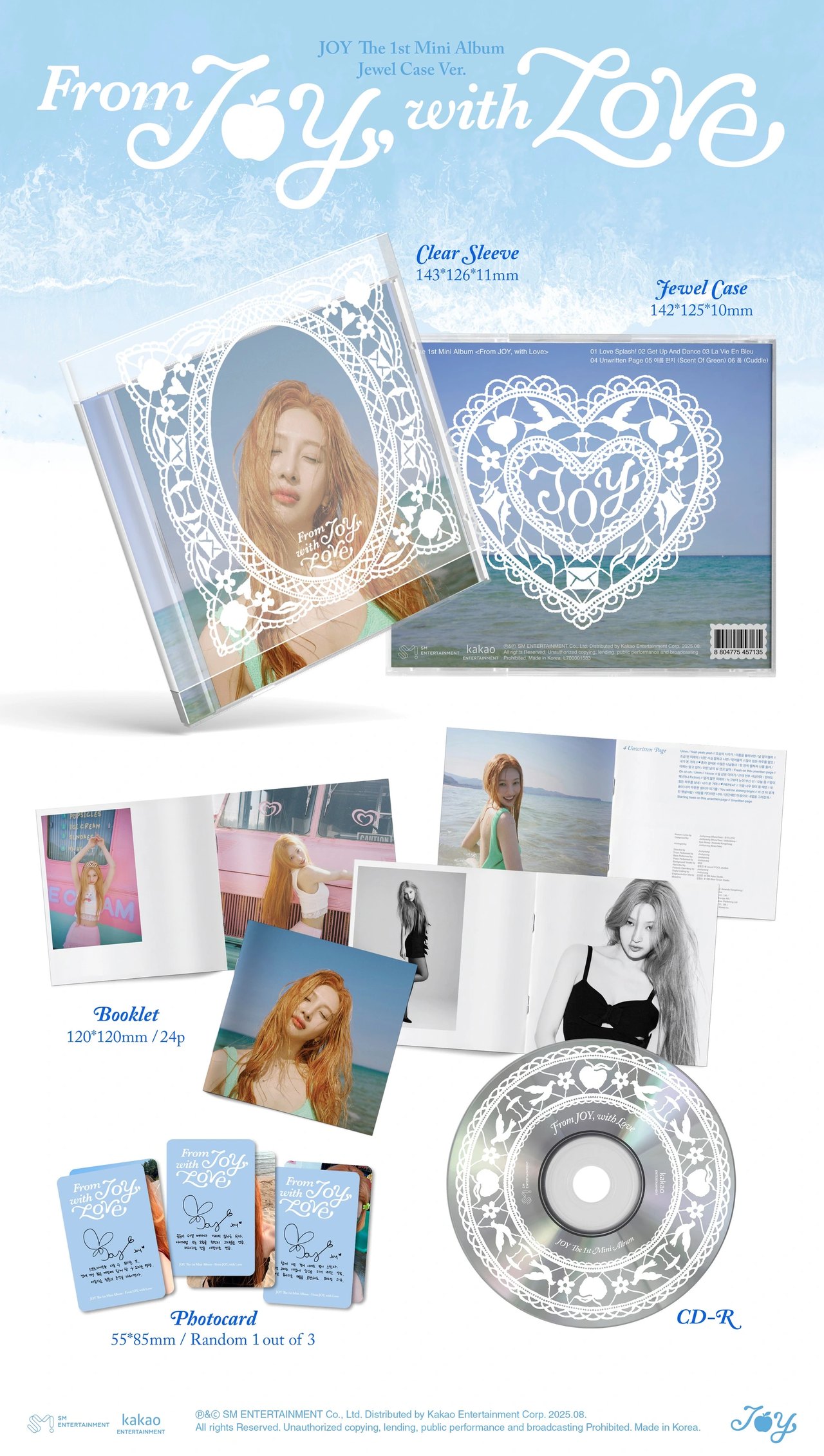 JOY - 1st Mini Album [From JOY, with Love] Jewel Case Ver. — 2