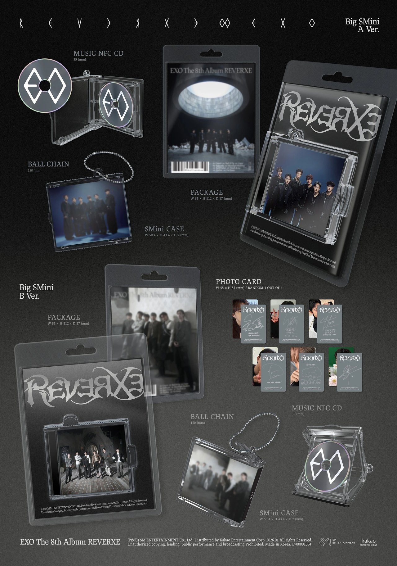EXO - 8th Album [REVERXE] Big SMini Ver. (Smart Album) — 2