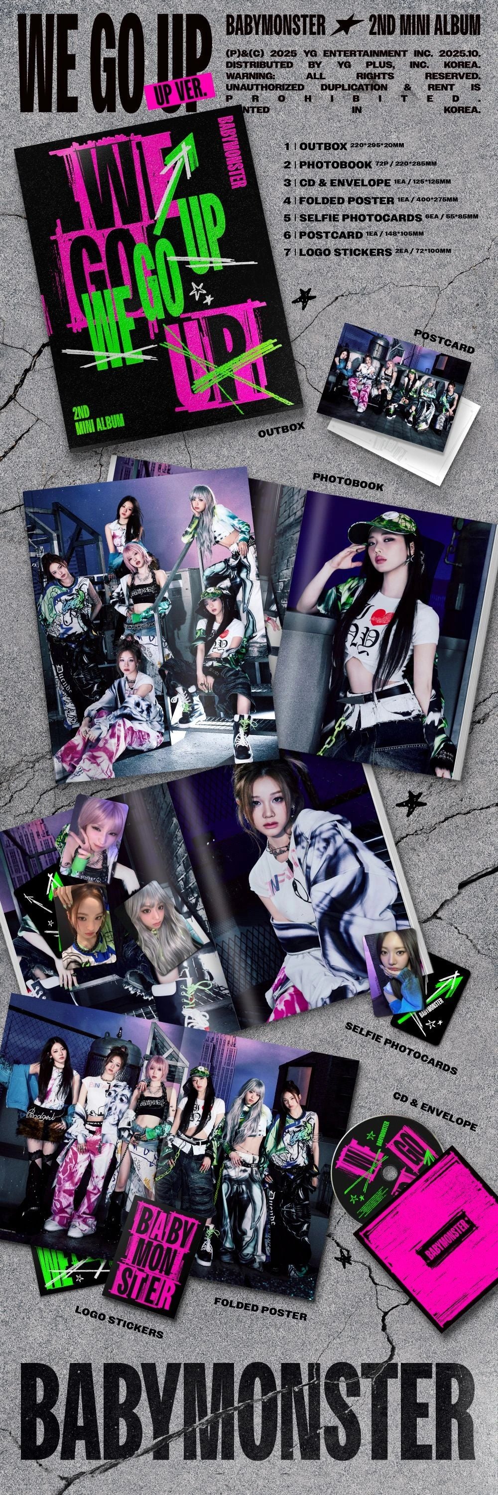 BABYMONSTER - 2nd Mini Album [WE GO UP] UP Ver. — 2