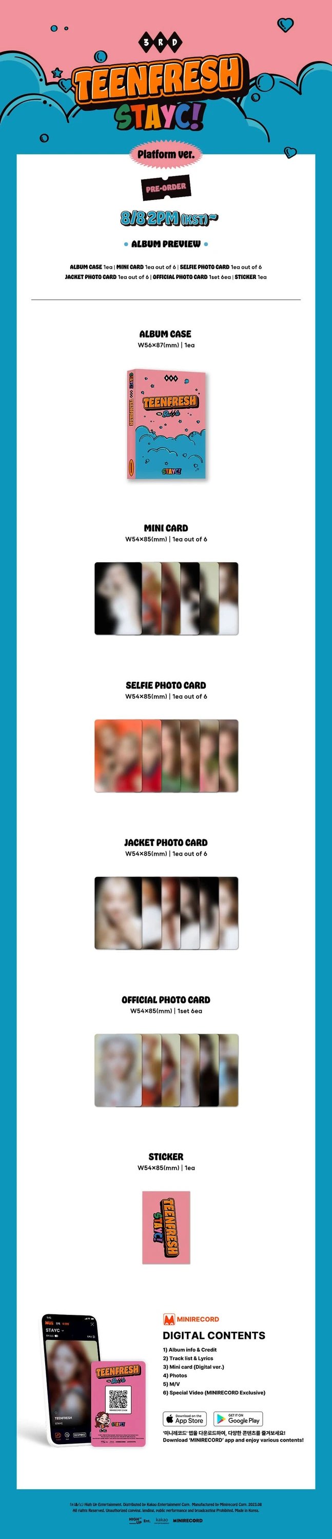 STAYC - 3RD MINI ALBUM [TEENFRESH] Platform Ver. — 2