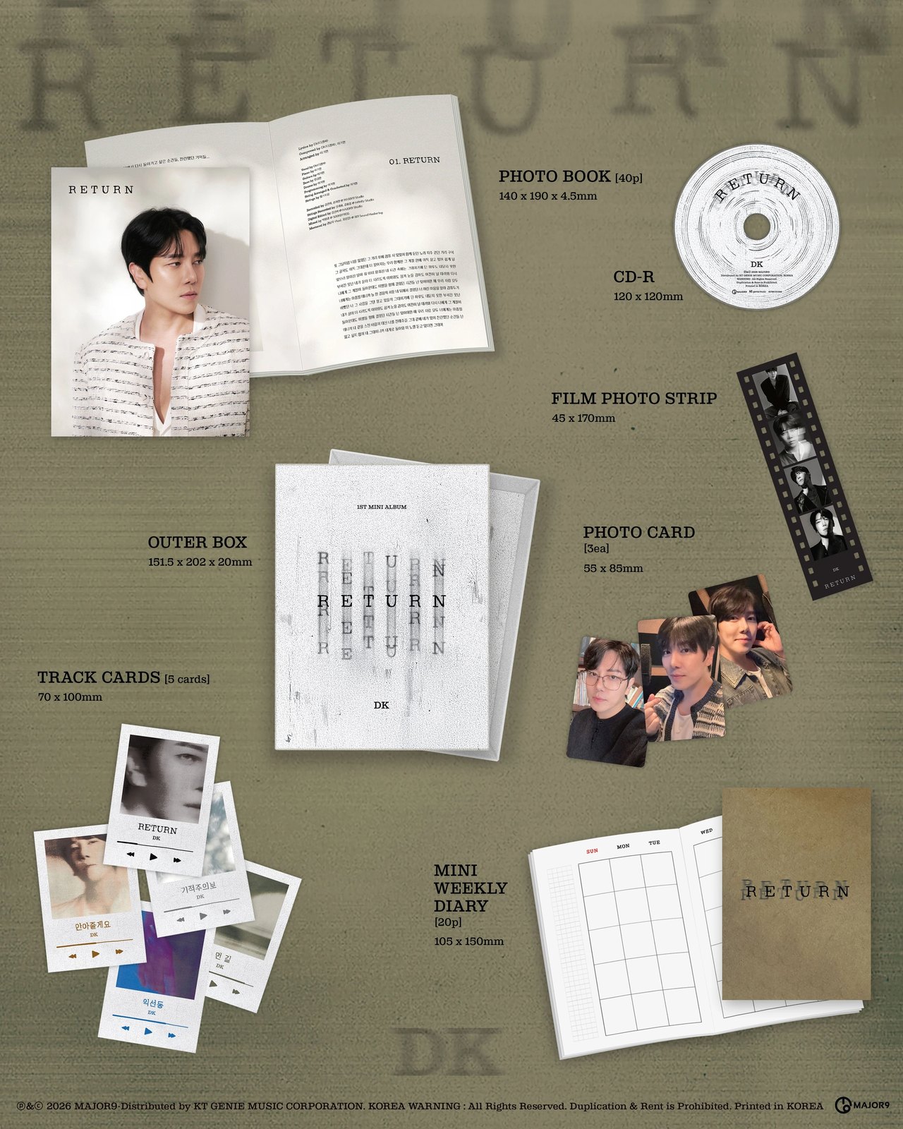 DK - 1st Mini Album [RETURN] Standard Ver. — 2
