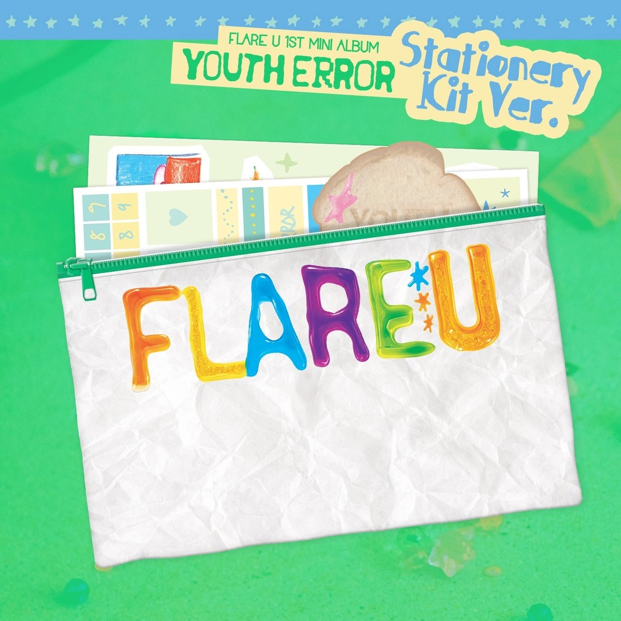 FLARE U - 1st Mini Album [YOUTH ERROR] Stationery Kit Ver.