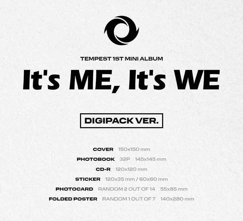 TEMPEST - IT’S ME, IT'S WE [1ST MINI ALBUM] DIGIPACK Ver. — 2