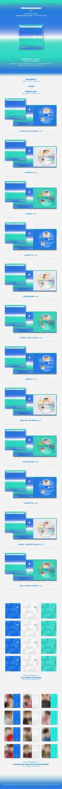 TREASURE - 1ST MINI ALBUM [THE SECOND STEP : CHAPTER ONE]] DIGIPACK Ver. — 2