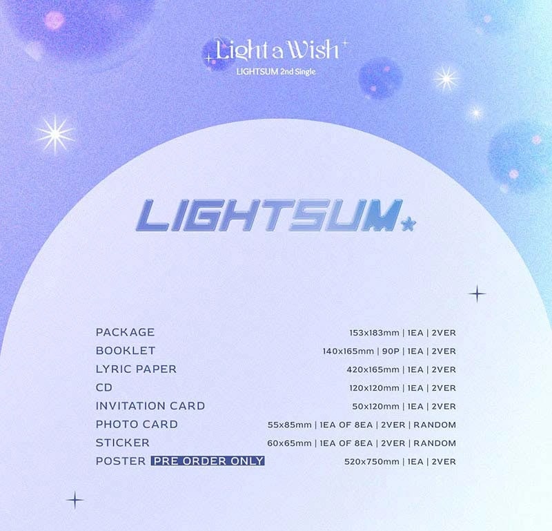 LIGHTSUM - LIGHY A WISH [2ND SINGLE ALBUM] — 2