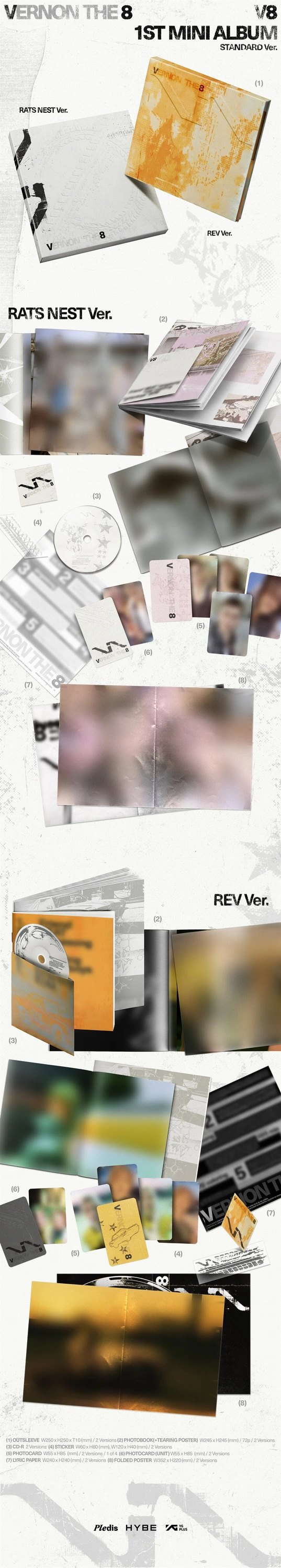 V8 (SEVENTEEN) - 1st Mini Album [V8] — 2
