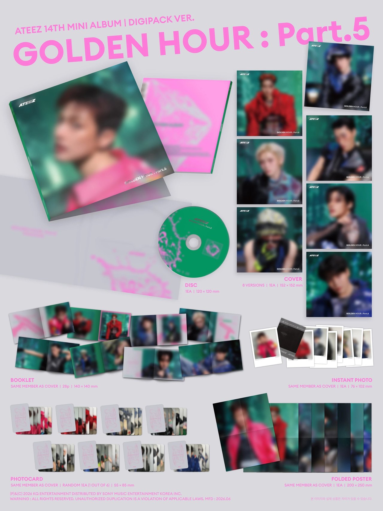 ATEEZ - [GOLDEN HOUR : Part.5] DIGIPACK Ver. — 2