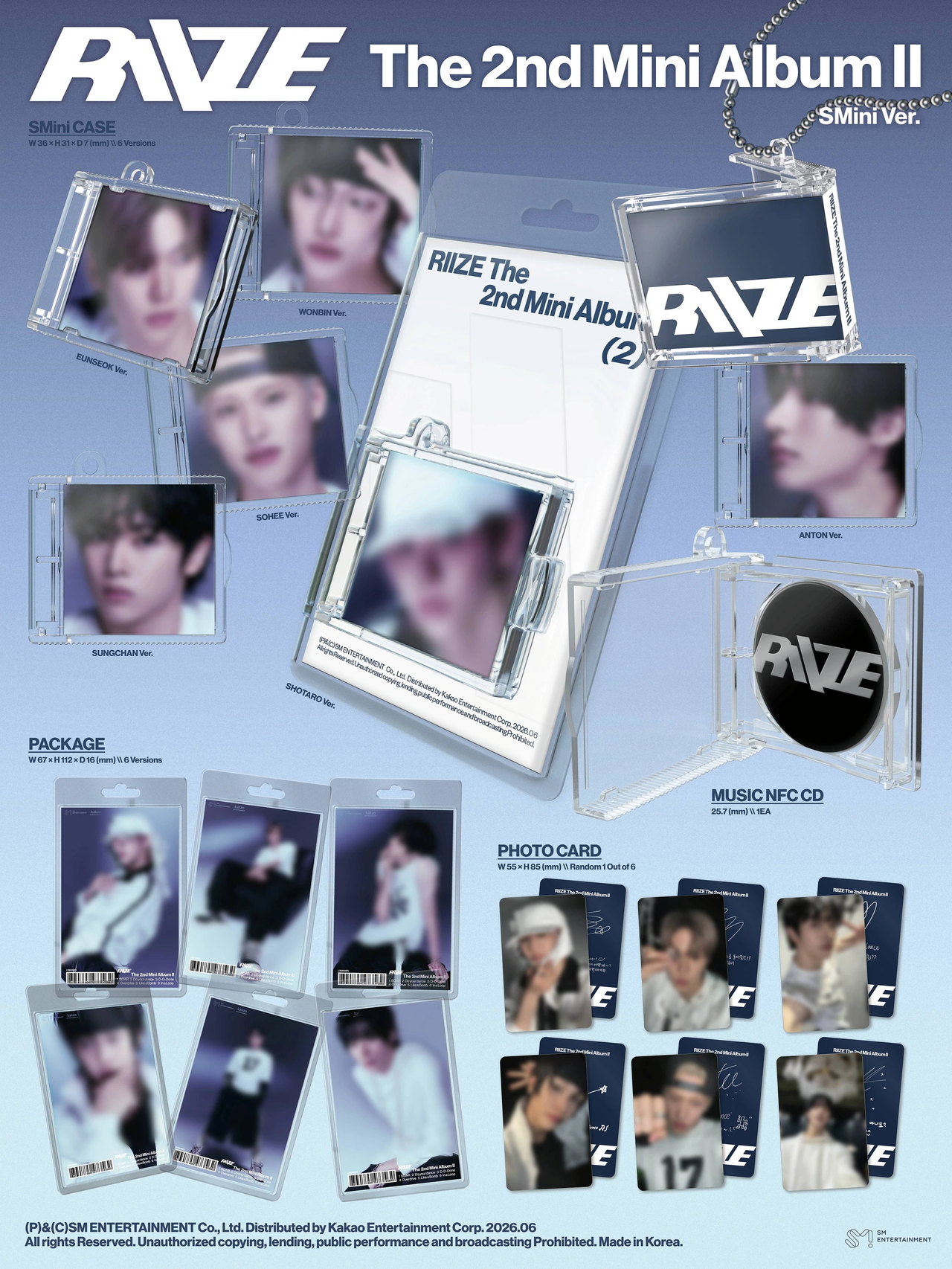 RIIZE - 2nd Mini Album [II] SMini Ver. (Smart Album) — 2