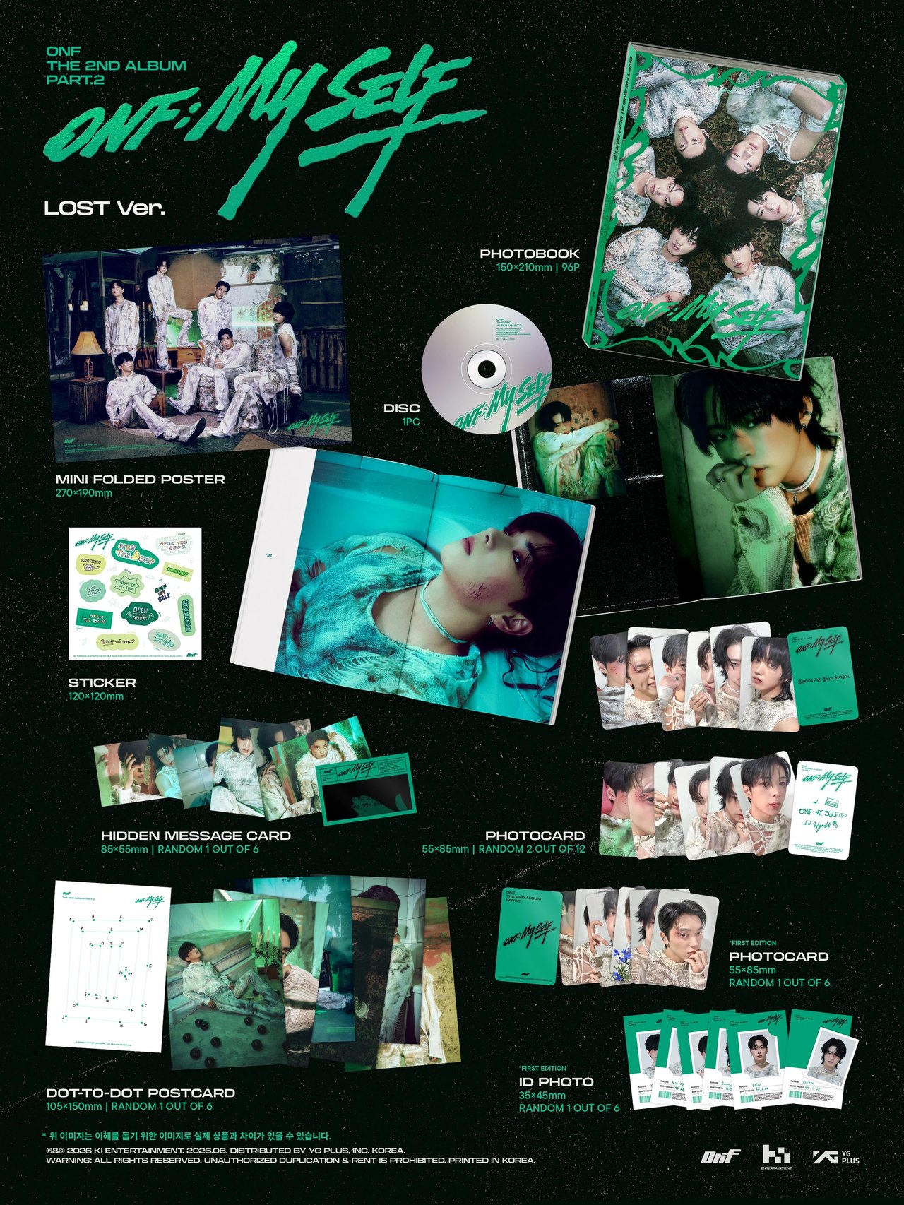 ONF - 2nd Album Part.2 [ONF:MY SELF] PHOTOBOOK Ver. — 2