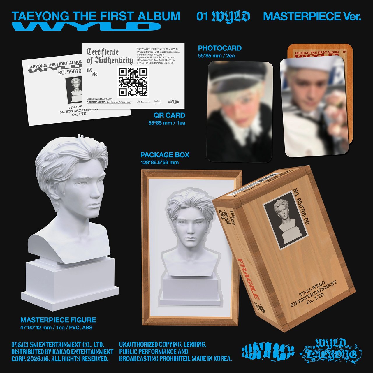 TAEYONG - 1st Album [WYLD] Masterpiece Ver. (Limited) — 2