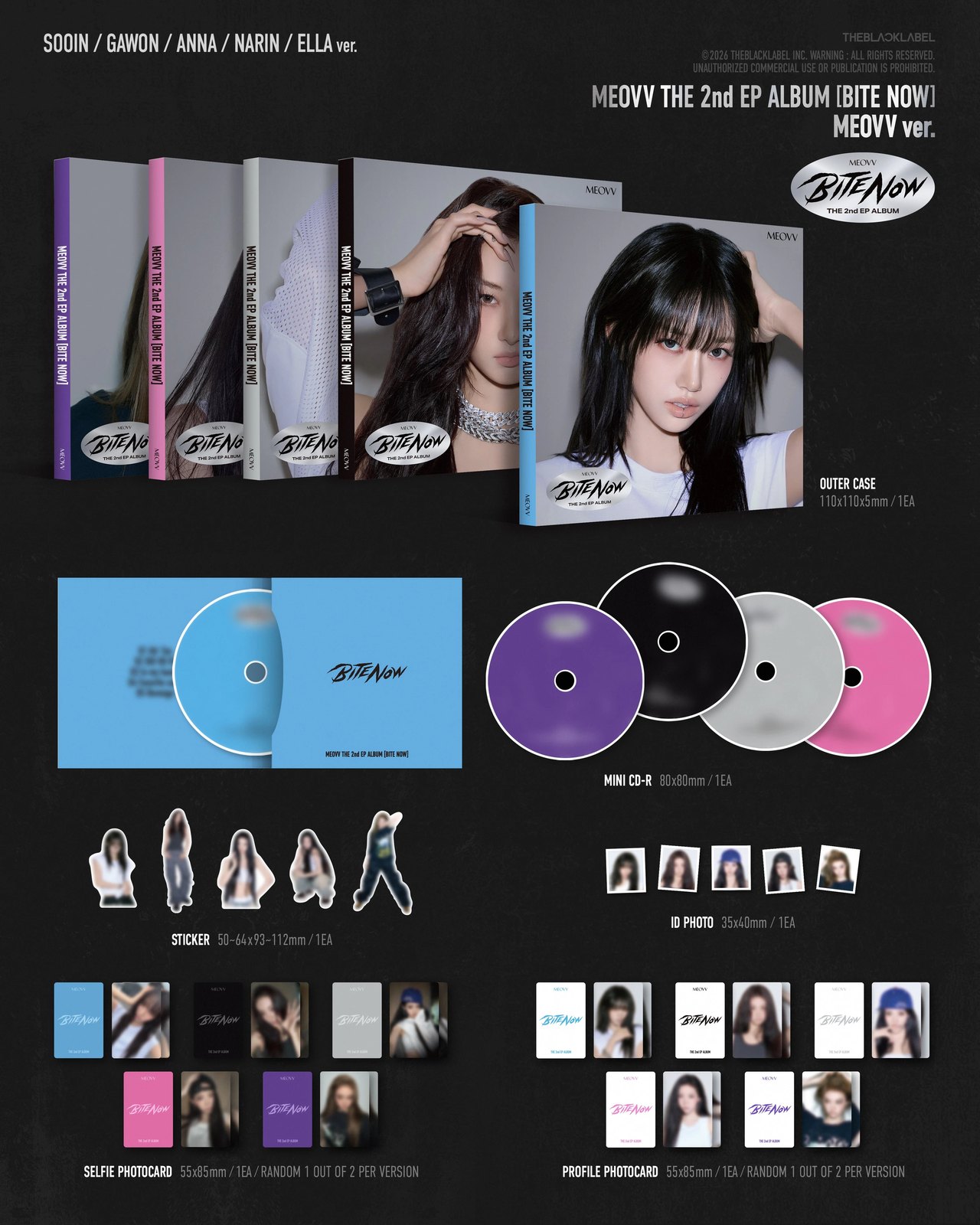 MEOVV - 2nd EP ALBUM [BITE NOW] MEOVV Ver. — 2