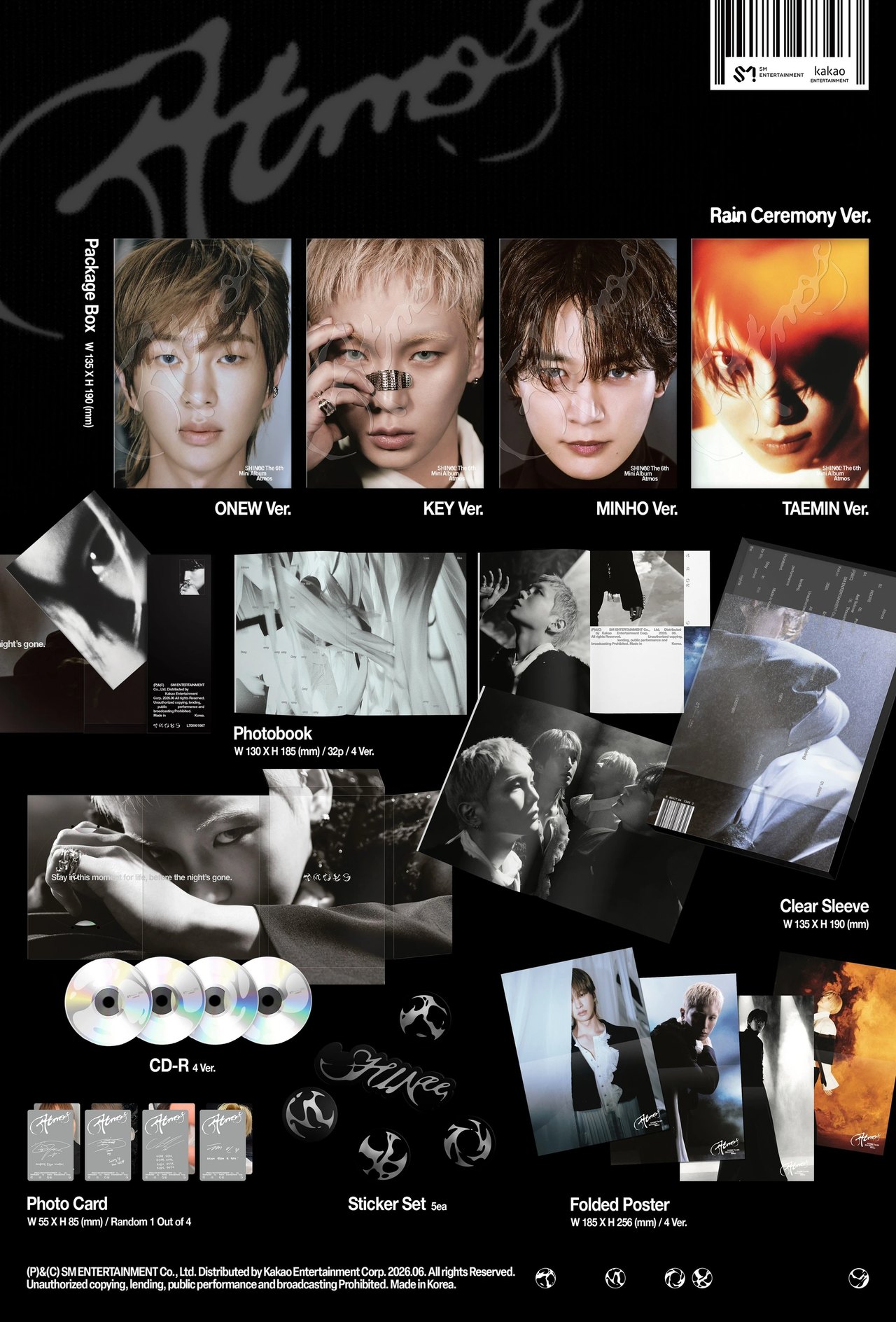 SHINee - 6th Mini Album [Atmos] RaIn Ceremony Ver. (TAEMIN) — 2
