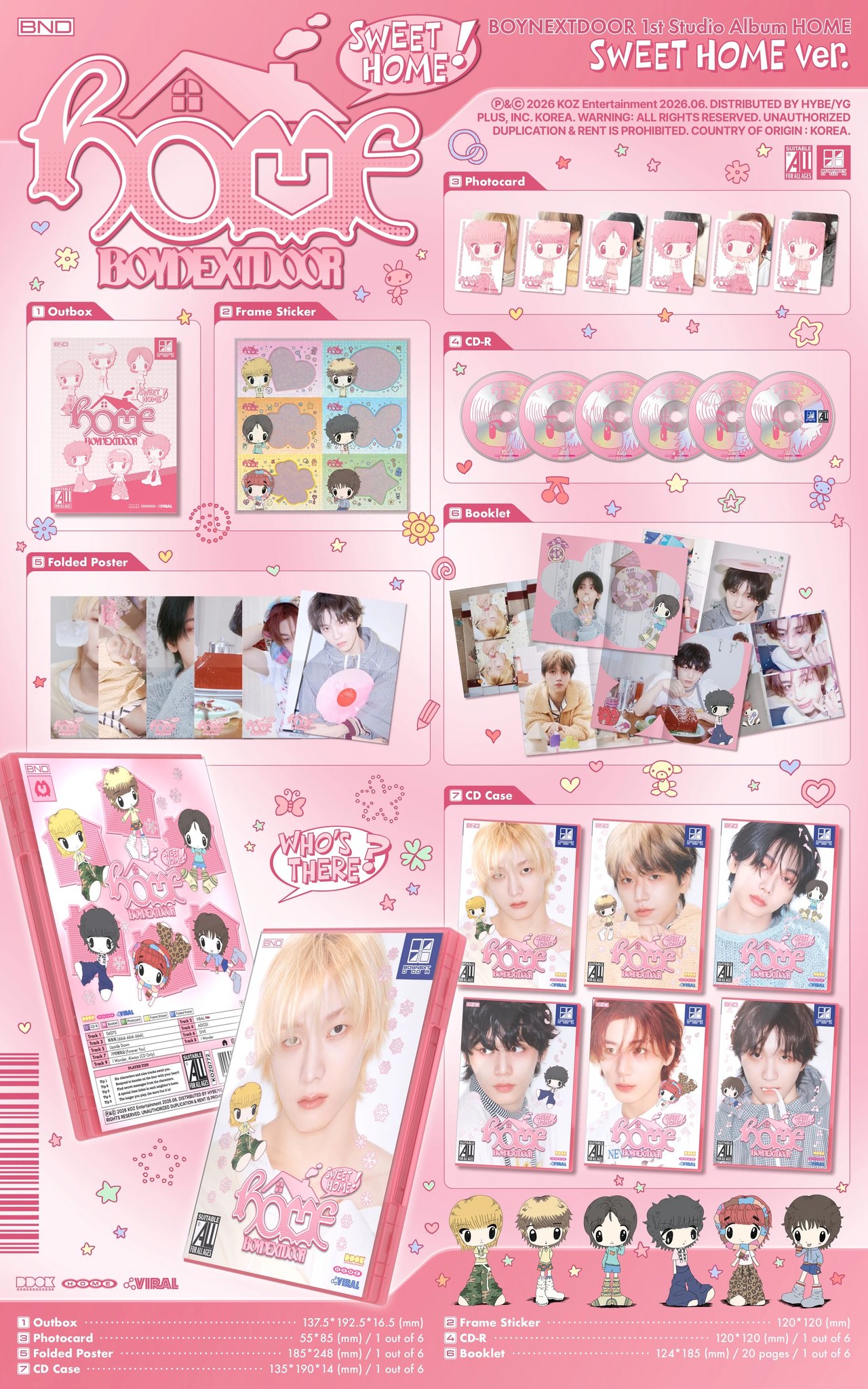 BOYNEXTDOOR - 1st Studio Album [HOME] SWEET HOME Ver. — 2