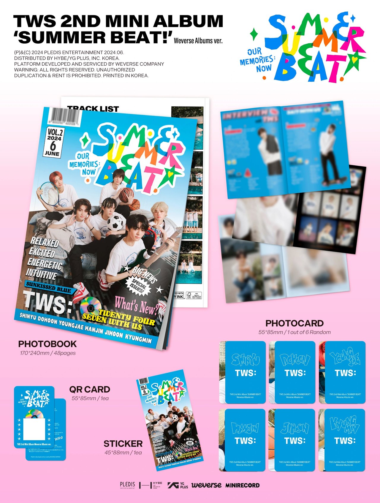 TWS - 2nd Mini Album [SUMMER BEAT!] Weverse Albums ver. — 2
