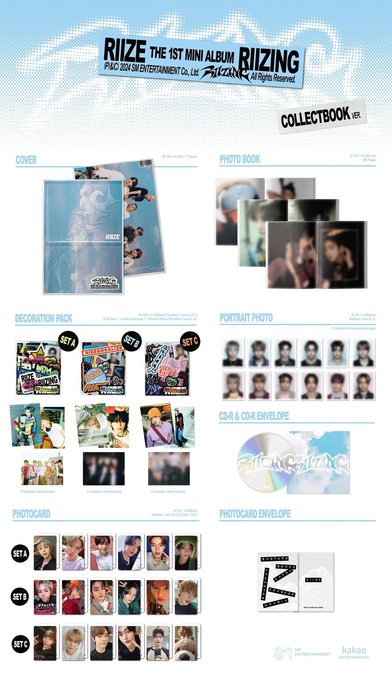RIIZE - 1st Mini Album [RIIZING] Collect Book Ver. — 2