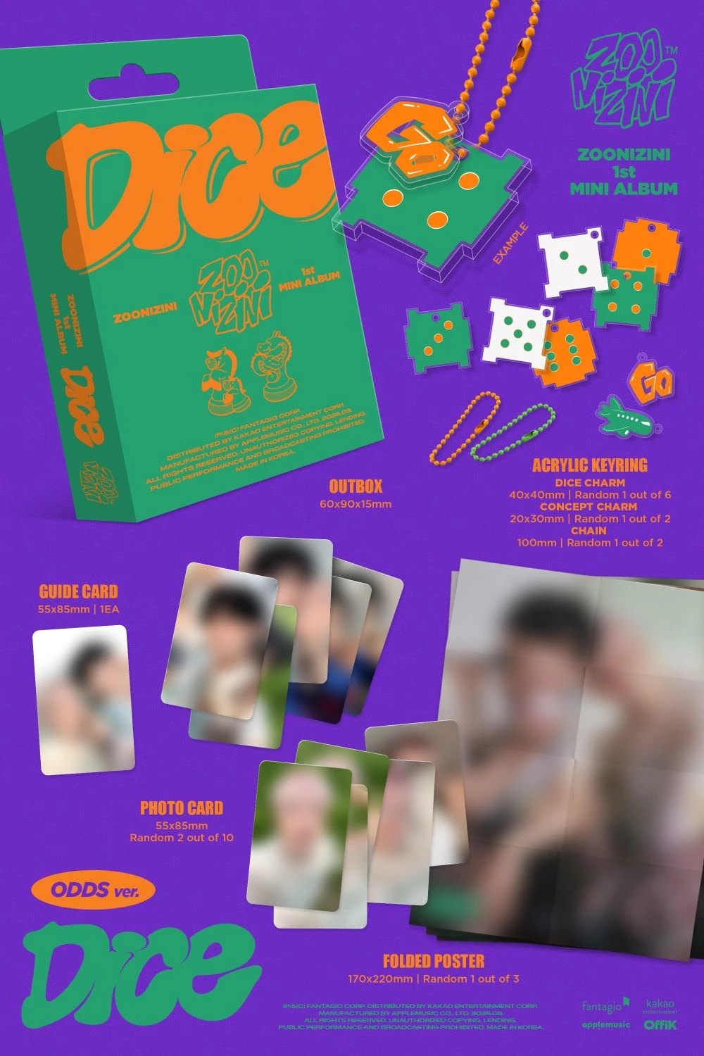 ZOONIZINI (ASTRO) - 1st Mini Album [DICE] ODDS Ver. (META) — 2