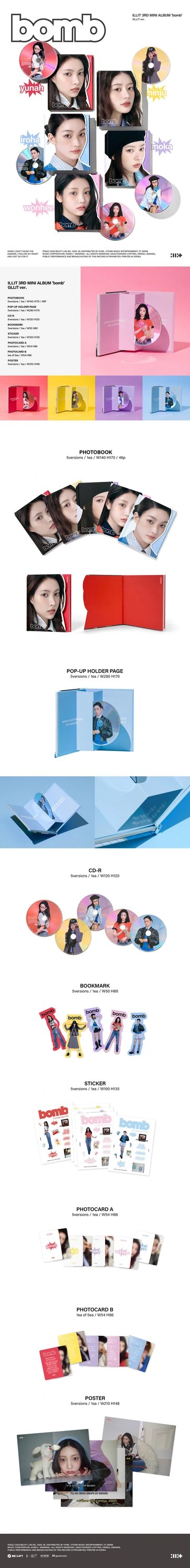 ILLIT - 3rd Mini Album [bomb] GLLIT Ver. — 2