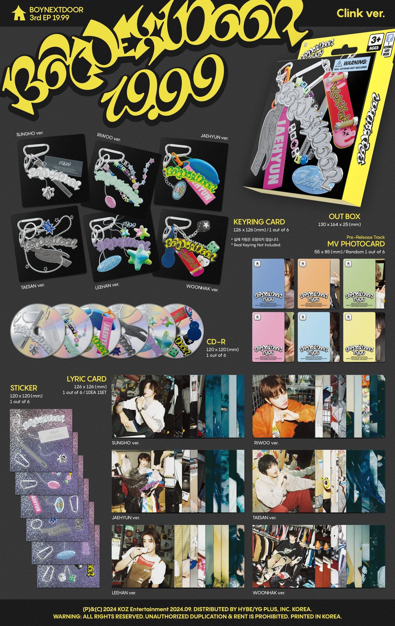 BOYNEXTDOOR - 3rd EP [19.99] Clink Ver. — 2