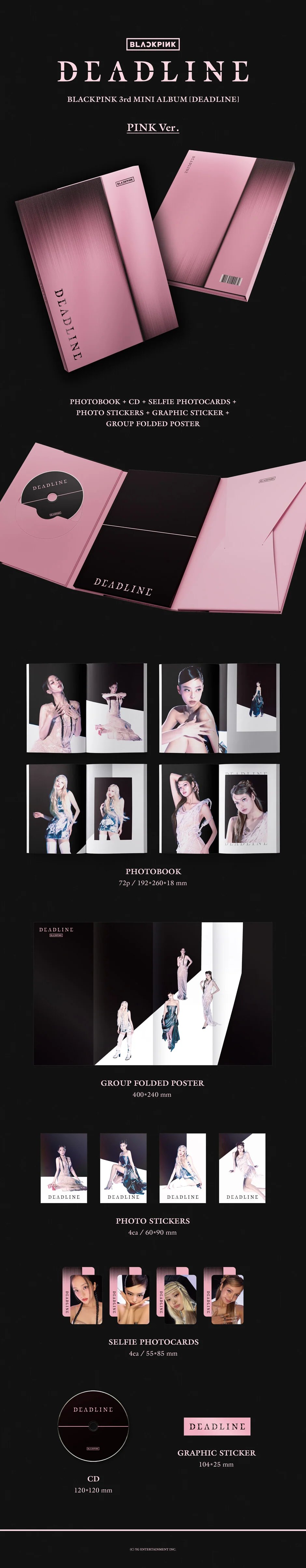 BLACKPINK - 3rd Mini Album [DEADLINE] PINK Ver. — 2