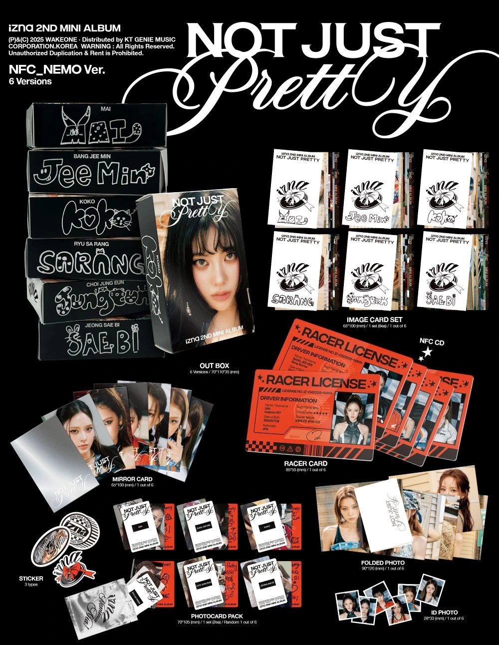 izna - 2nd Mini Album [Not Just Pretty] NFC_Nemo Ver. — 2