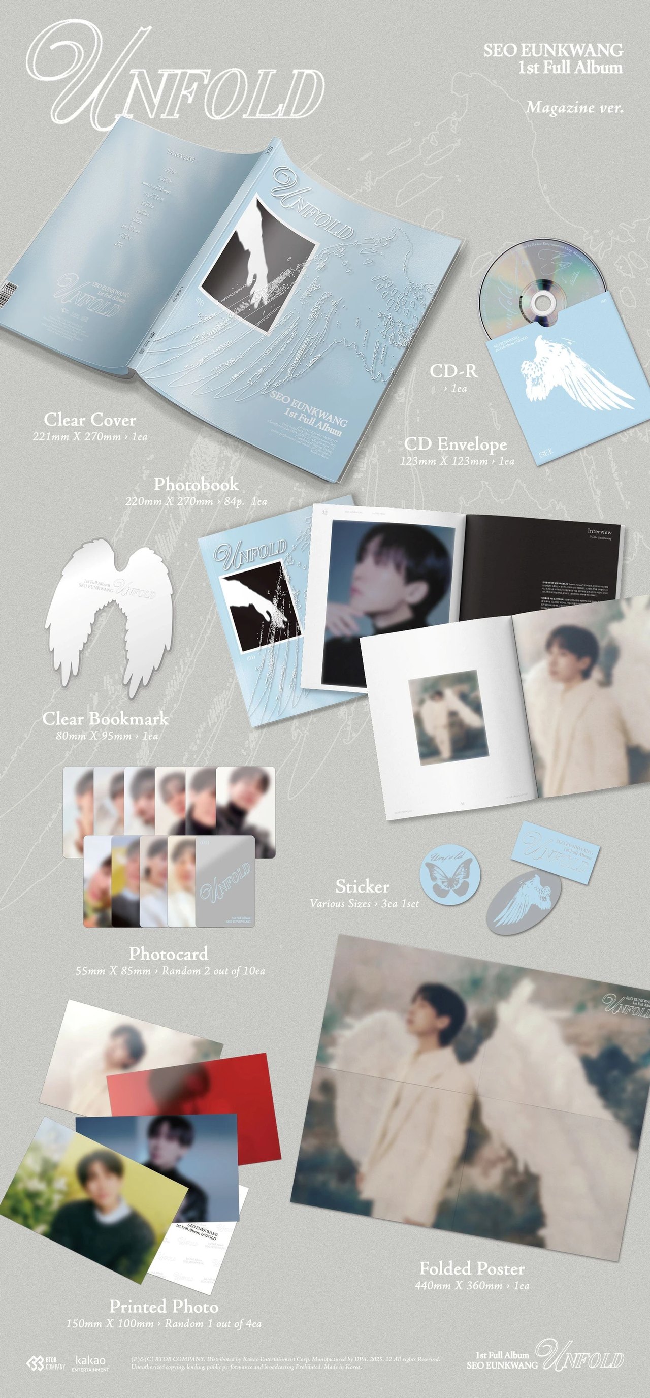 SEO EUNKWANG - 1st Full Album [UNFOLD] Magazine Ver. — 2