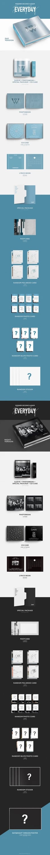 WINNER - EVERYD4Y [2ND ALBUM] RANDOM VER. — 2