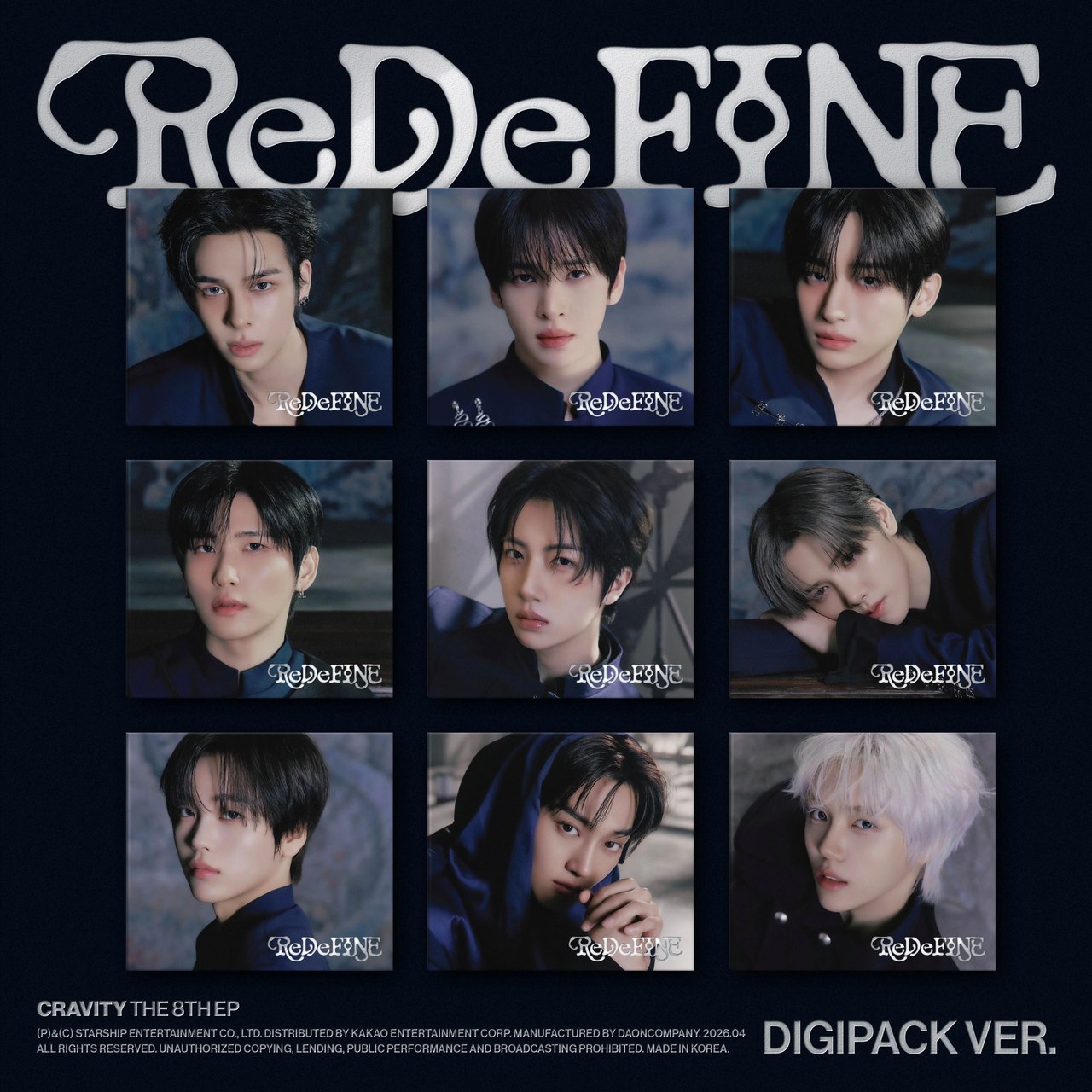 CRAVITY - 8th Mini Album [ReDeFINE] DIGIPACK Ver. | KPOP HOUSE