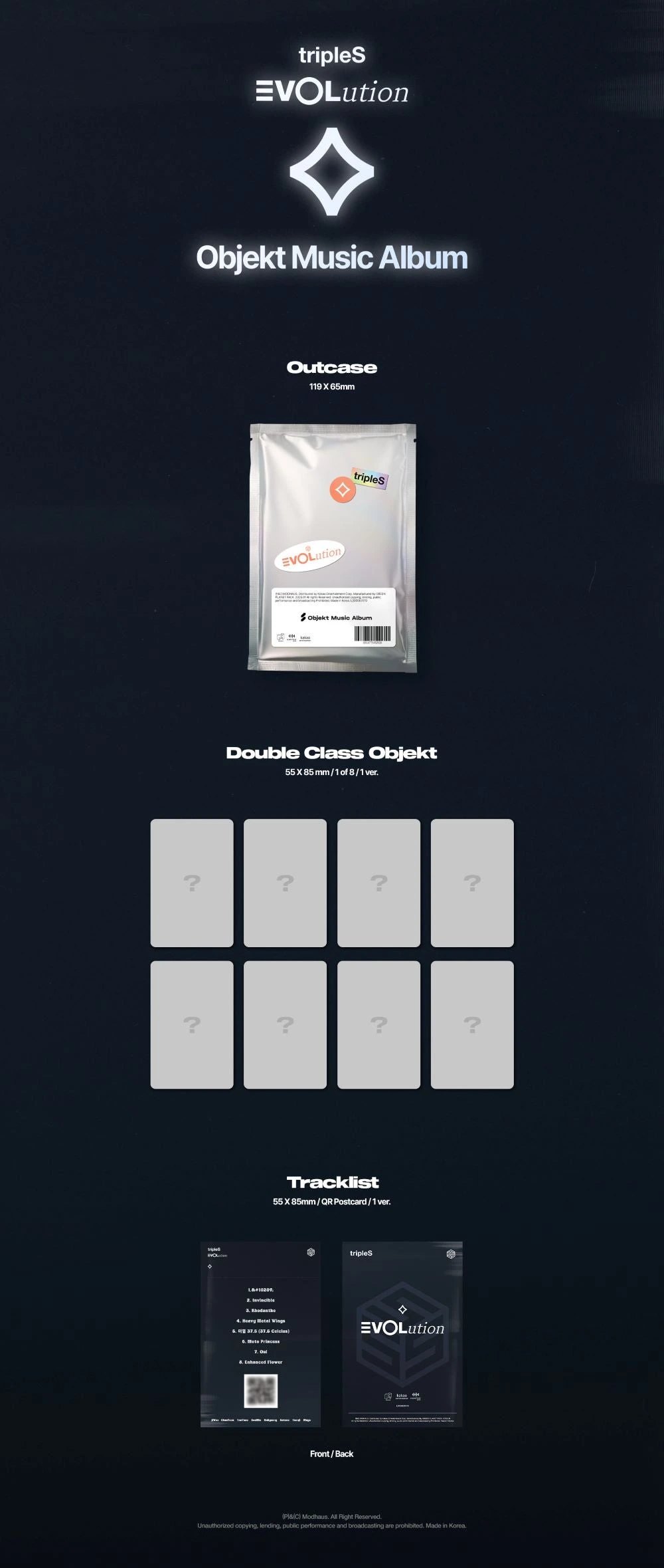 tripleS - Mini Album [EVOLution < ⟡>] Objekt Music Album — 2