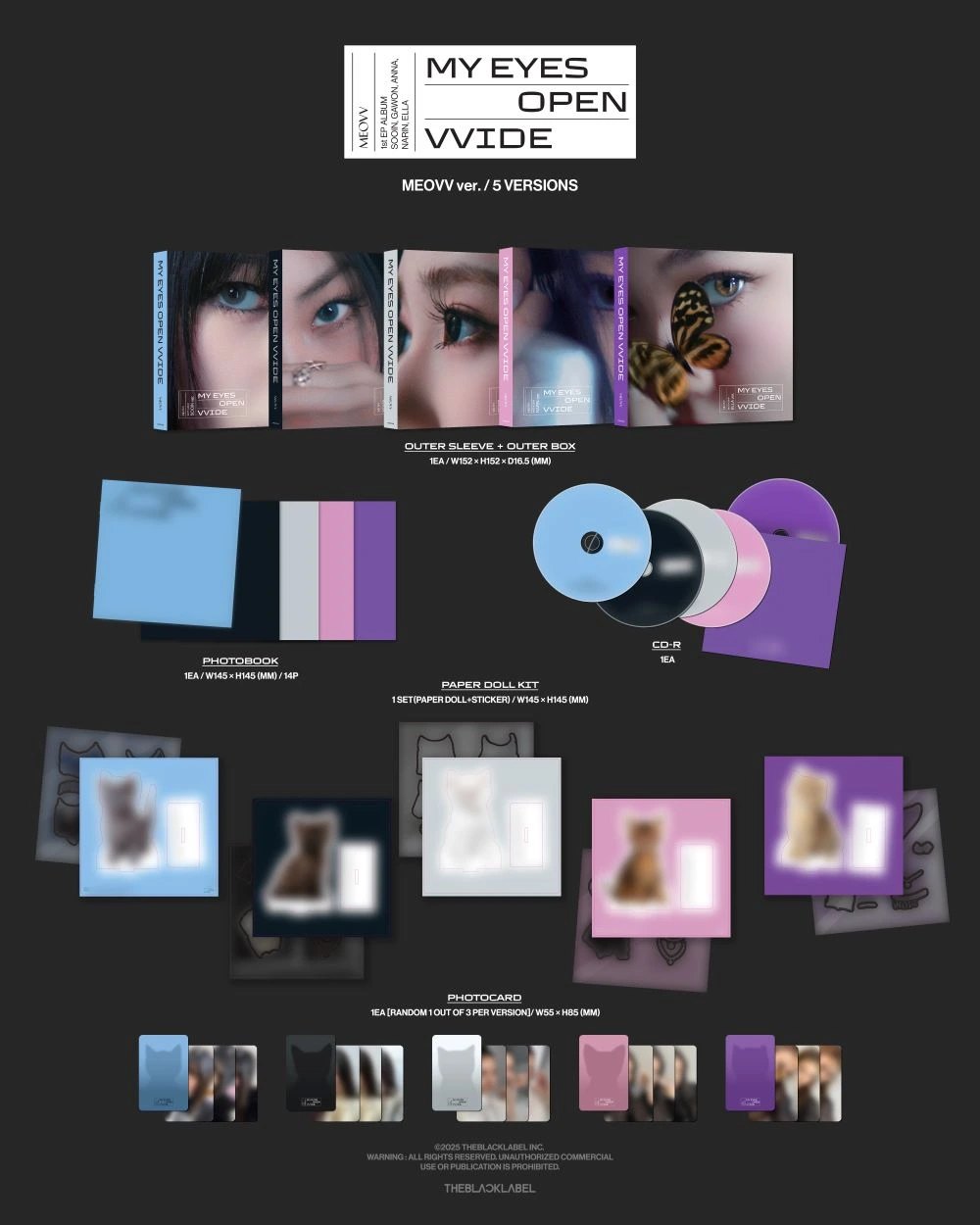 MEOVV - 1st EP Album [MY EYES OPEN VVIDE] MEOVV Ver. — 2