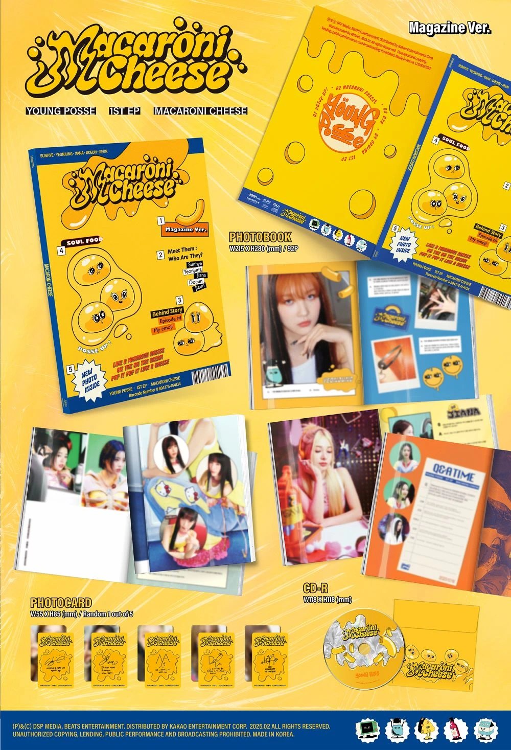 YOUNG POSSE - EP [MACARONI CHEESE] Magazine Ver. — 2