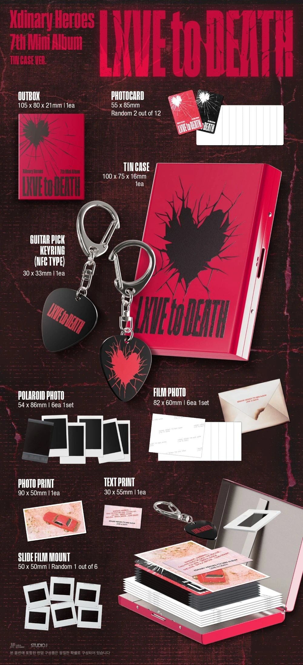 Xdinary-Heroes - 7th Mini Album [LXVE to DEATH] Tin Case Ver. — 2