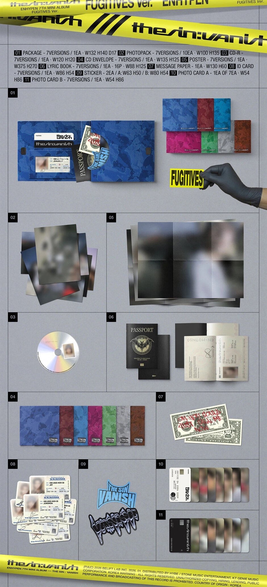 ENHYPEN - [THE SIN : VANISH] FUGITIVES Ver. — 2