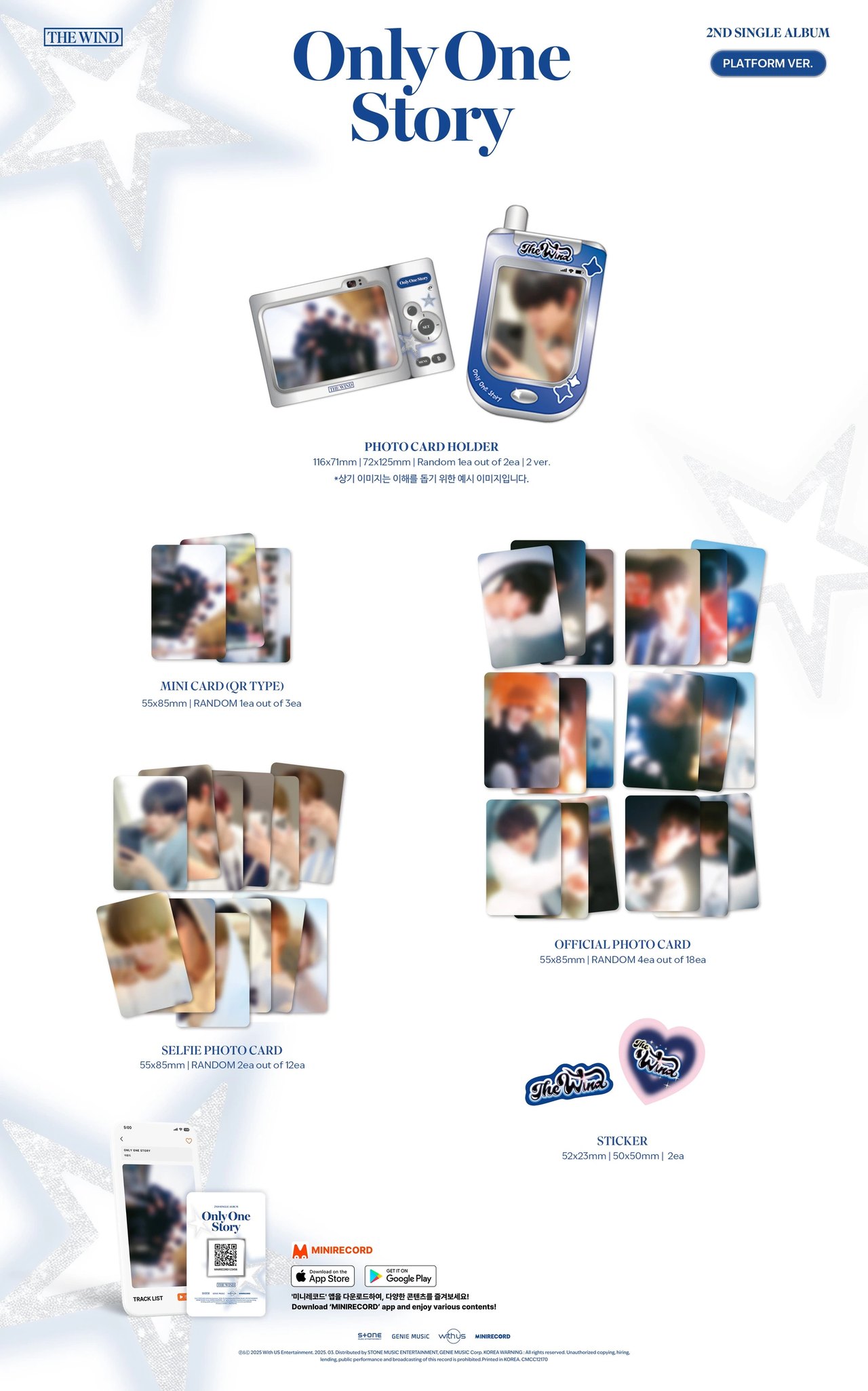 The Wind - 2nd Single Album [Only One Story] Platform Ver. — 2
