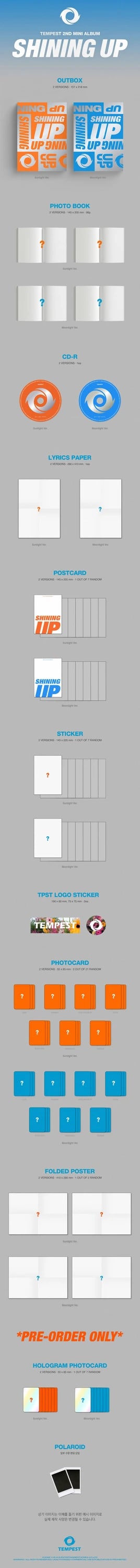 TEMPEST - 2ND MINI ALBUM [SHINING UP] — 2