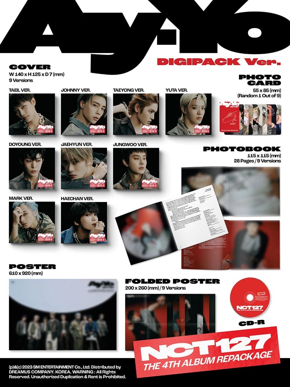 NCT 127 - THE 4TH REPACKAGE ALBUM [AY-YO] DIGIPACK Ver. — 2