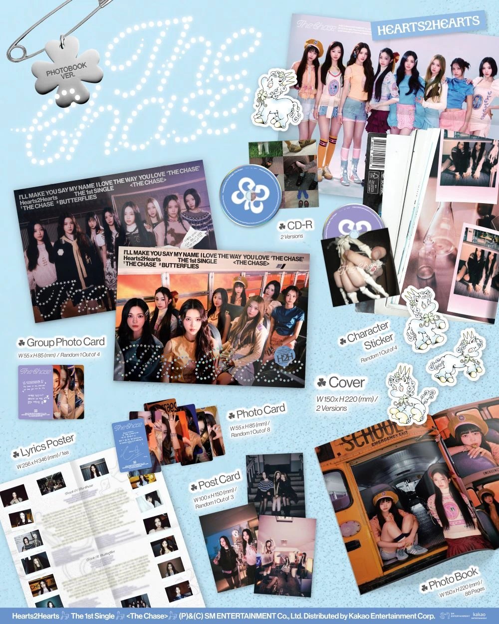 Hearts2Hearts - 1st Single Album [The Chase] Photobook Ver. — 2