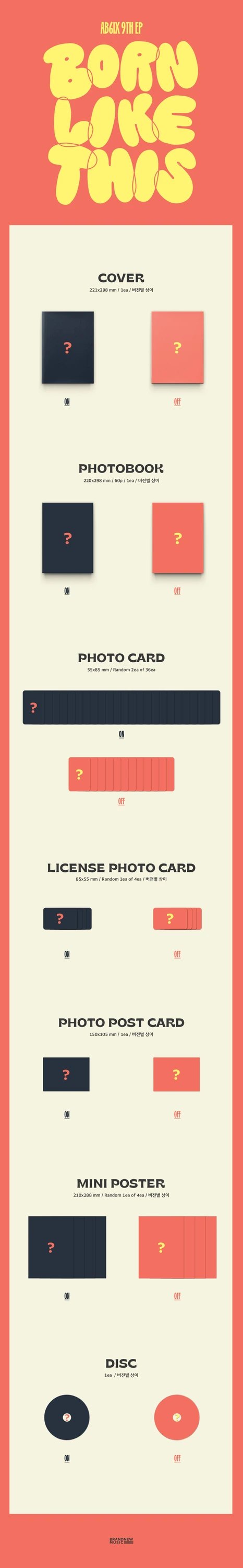 AB6IX - 9th EP [BORN LIKE THIS] Standard Ver. — 2