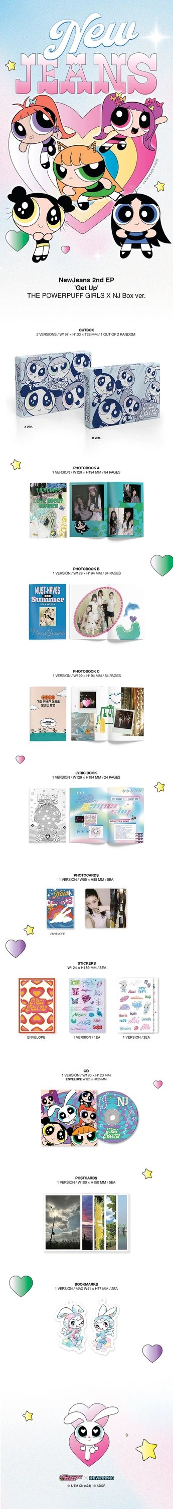 NewJeans - 2ND EP[Get Up] The POWERPUFF GIRLS X NJ Box Ver. — 2
