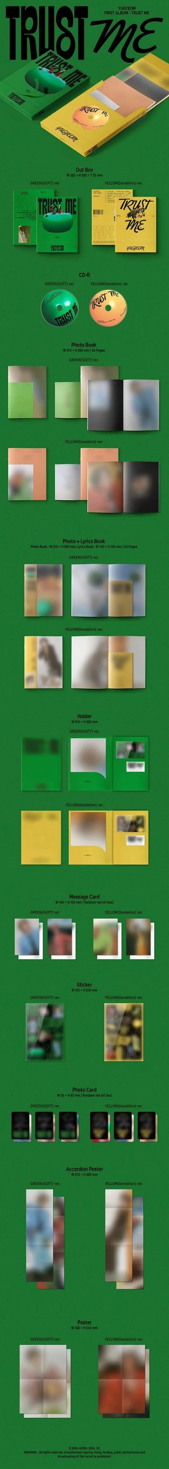 YUGYEOM - 1ST ALBUM [TRUST ME] — 2