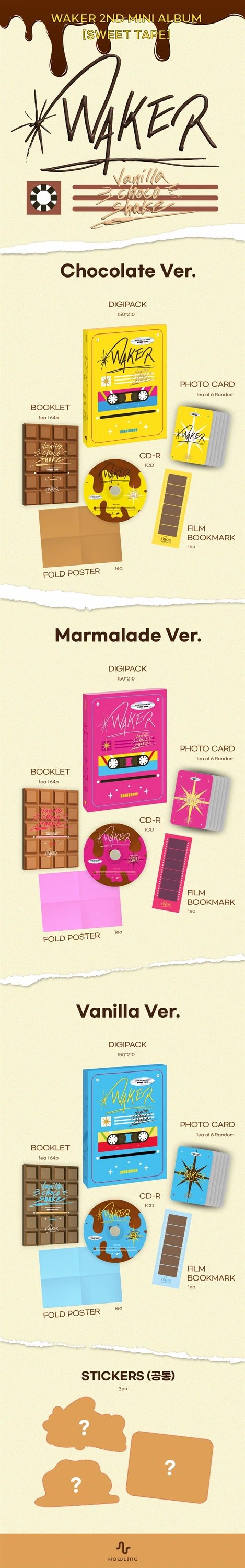 WAKER - 2ND MINI ALBUM [Sweet Tape] — 2