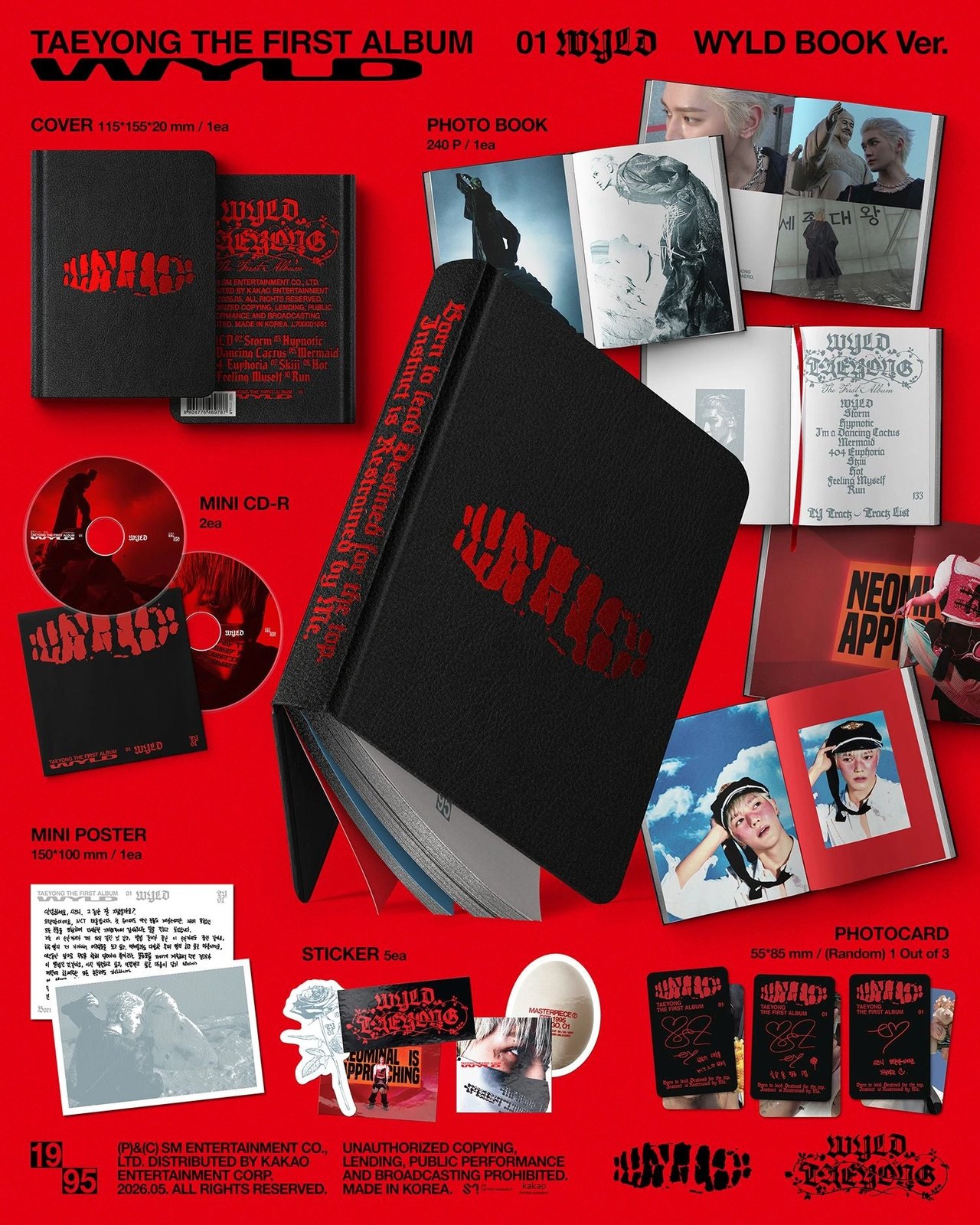 TAEYONG - 1st Album [WYLD] WYLD BOOK Ver. — 2